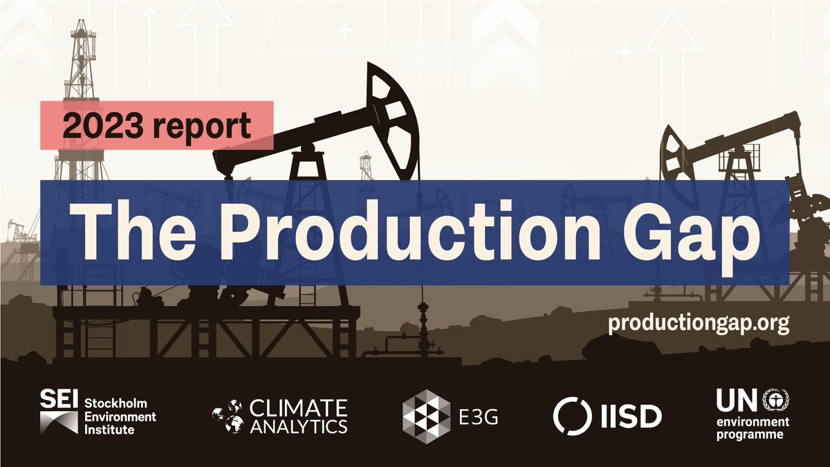 🚨 Our 2023 #ProductionGap report is out 🚨 While I wish we had better news to share, I hope our report will be a call-to-action for governments to finally commit to phasing out the production & consumption of all #fossilfuels at #COP28 and beyond. productiongap.org
