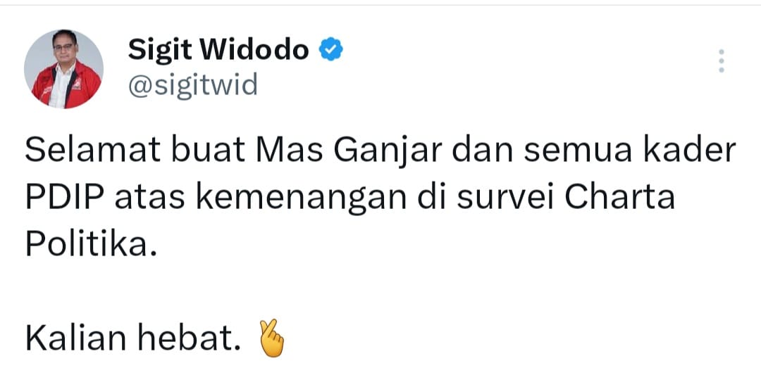 Satu survei bisa ubah banyak opini, Ganjar yang rasakan @MetaWearing