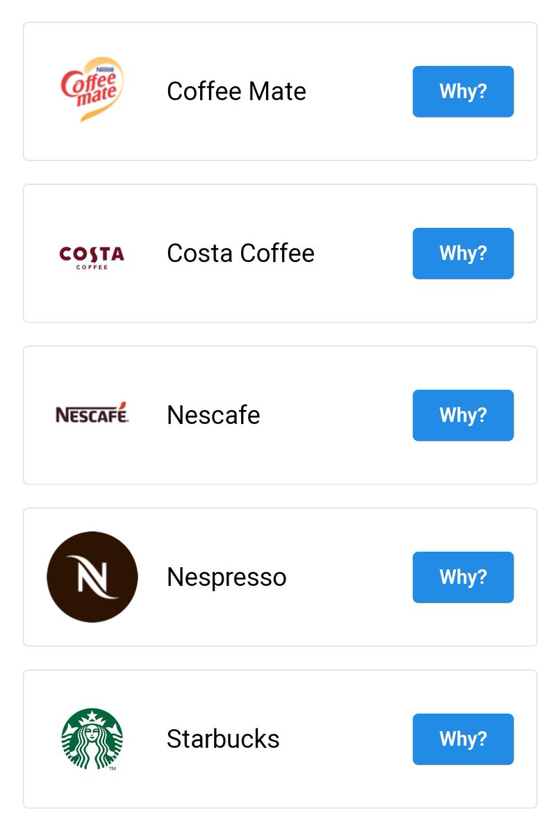 infodemik's tweet photo. KOPI ☕

Senarai boikot untuk produk kopi yang dikeluarkan oleh @WitnessNewsUK, siap sort out by categories lagi.

Coffeemate, Nespresso own by Nescafe. Operate on occupied Palestinian's land via Osem in Israel. 

Costa owns by Coca Cola. Operate on occupied Palestinian's land via Atarot in Israel. 

Starbucks is Starbucks. Owner Zionist, labur $1.7 bilion into Israel's cyber-security startup company, Wiz. 

Boleh check kat sini:
https://t.co/9hNI6bt6wJ