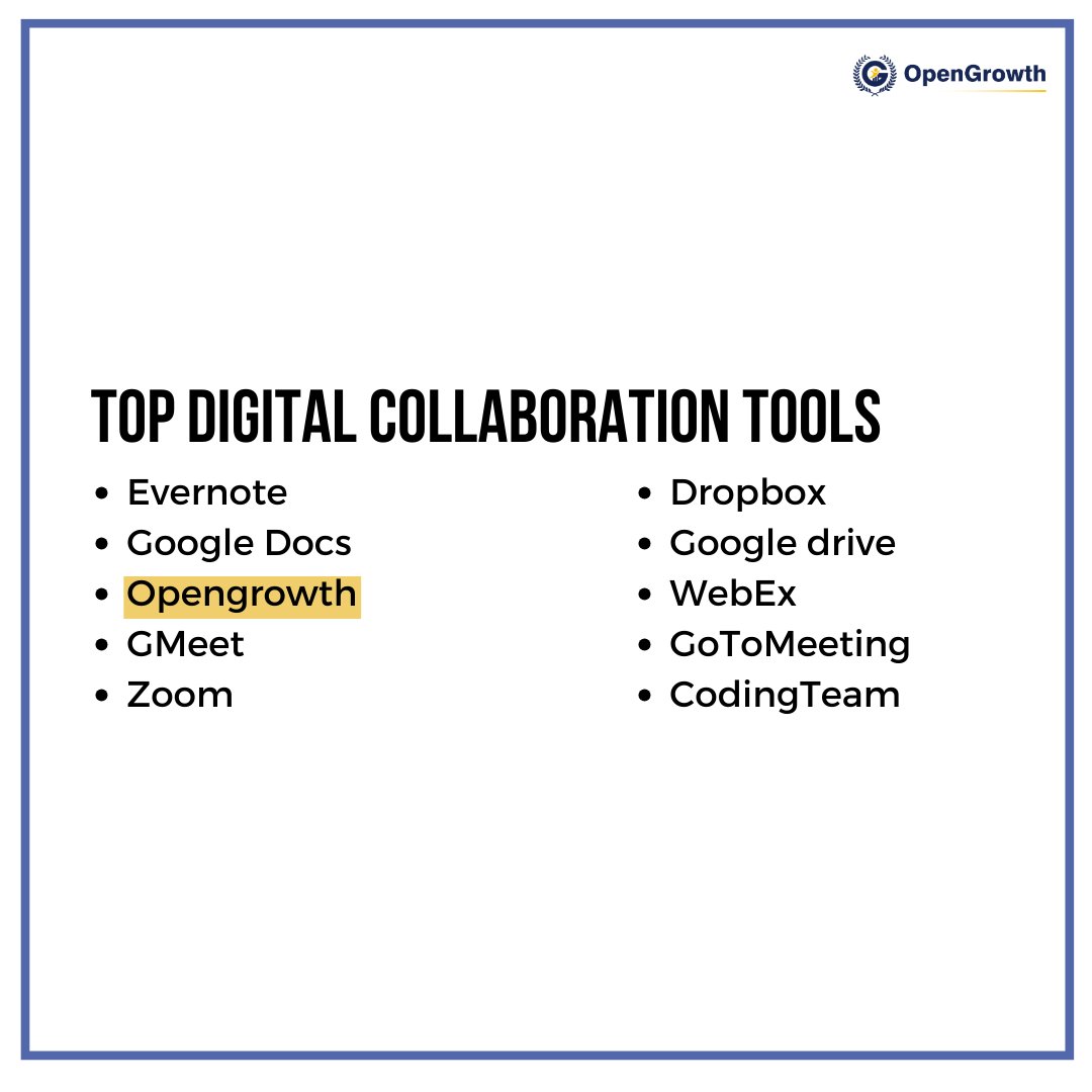 opengrowth_'s tweet image. 🚀 From Chaos to Cohesion! Streamlining Projects with Top Digital Collaboration Tools

To read the full article go to opengrowth.com/resources/from…

or register now at opengrowth.com

#digitalmarketing #digital #digitalcollab #zoom #onlinecoach #startup #entrepreneur #team