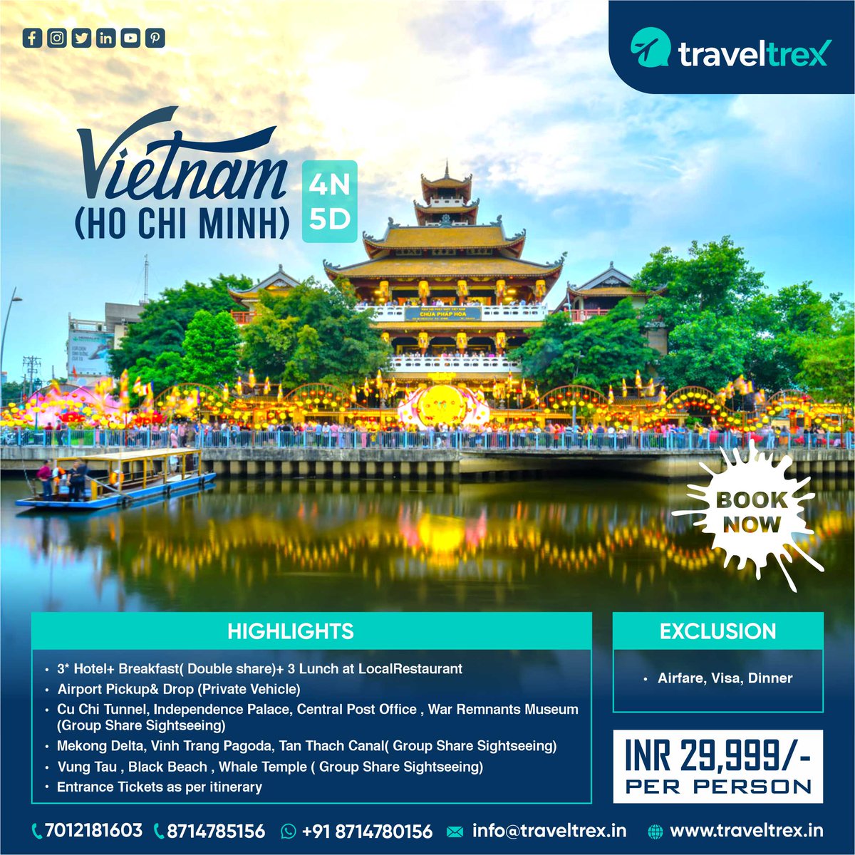 Discover the vibrant spirit of Ho Chi Minh🥰
#IndiaVietnam #VietnamDiaries #VietnamTravel #VietnamAdventures #VietnamEscape #VietnamFood #VietnamFamilyTravel #VietnamBackpacking #VietnamSoloTravel #VietnamCulture