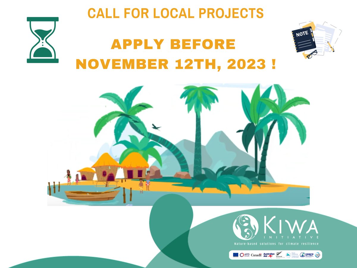 🌍 Only a few days left! The countdown to the #Kiwa #Local #Project submission deadline begins 🕒

🔍 For all the necessary details to ensure a successful application, visit the <a href="/IUCN/">IUCN</a> webpage here: bit.ly/2ndCallKiwa

🇦🇺🇨🇦🇪🇺🇫🇷🇳🇿
