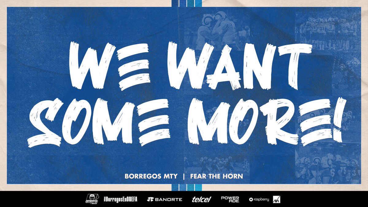 BorregosMty's tweet photo. #WeWantSomeMore  🤘

#BorregosMty #FearTheHorn https://t.co/dM0wpDHI6K