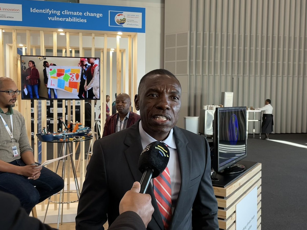 Dr Mmboneni Muofhe, GEO Co-Chair, South Africa talking about the 2023 GEO Week and Ministerial summit taking place at the Cape Town Convention Centre from 6-10 November. #sabcnews #TheEarthTalks
