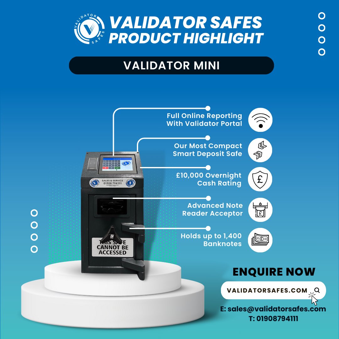 validatorsafes's tweet photo. 🌟 Introducing Validator Mini #DepositSafe:

🔐 Max #security, minimal space.
💼 #ModernDesign for any workspace.
🖨️ Desk-friendly access.
💰 #Pro features, compact size.
🤖 Advanced security &amp; simplicity.
--
🌐 https://t.co/yg5B5NIg5J 
--
#ValidatorSafes #Business #SmartSafe https://t.co/mANitDiiHj