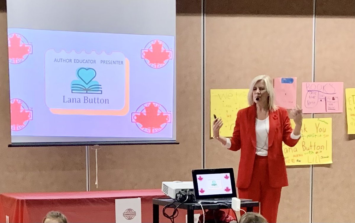 SJPIILibrary's tweet image. Such a fantastic visit with Canadian author @LanaButton to celebrate #IReadCanadian today!! 🇨🇦🎉@SJPIIOakville enjoyed a fun rhyming storytime and learned about Lana’s writing process too! We can’t get enough of Lana’s books with important messages!!👏💕@ireadcanadian