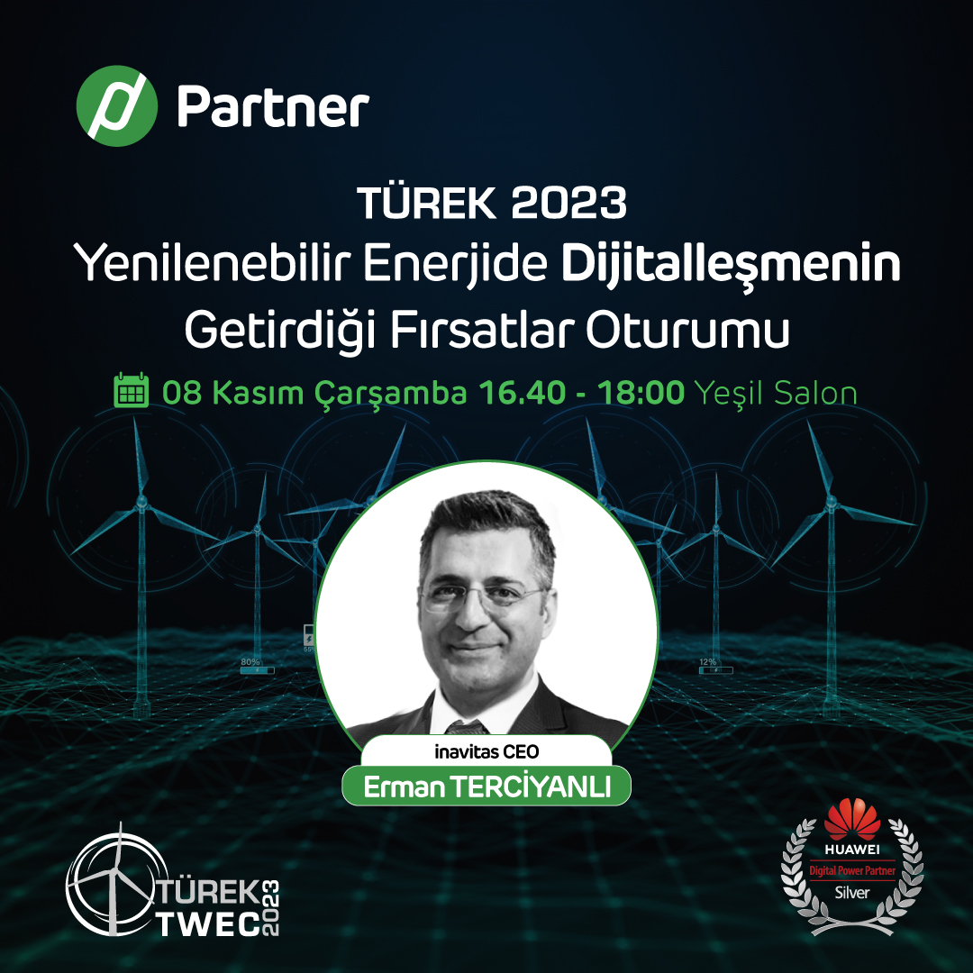 📰 Türkiye Rüzgar Enerjisi Kongresi(TÜREK) için son gün!

💭 Grup şirketlerimizden inavitas'ın CEOsu Erman Terciyanlı'nın da konuşmacı olarak katılacağı Yenilenebilir Enerjide Dijitalleşmenin Getirdiği Fırsatlar oturumu bugün 15:00 - 16:20 saatleri arasında Yeşil Salonda!💡