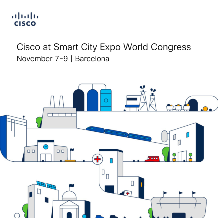 CiscoIIoT's tweet image. Cisco is at Smart City Expo World Congress 2023 in Barcelona! 🎉 Read more about the solutions Cisco is showcasing at the expo that lay the foundation for a more connected, secure, and #sustainable future in cities and communities. ➡️ cs.co/6010uSqYI

#SCEWC23