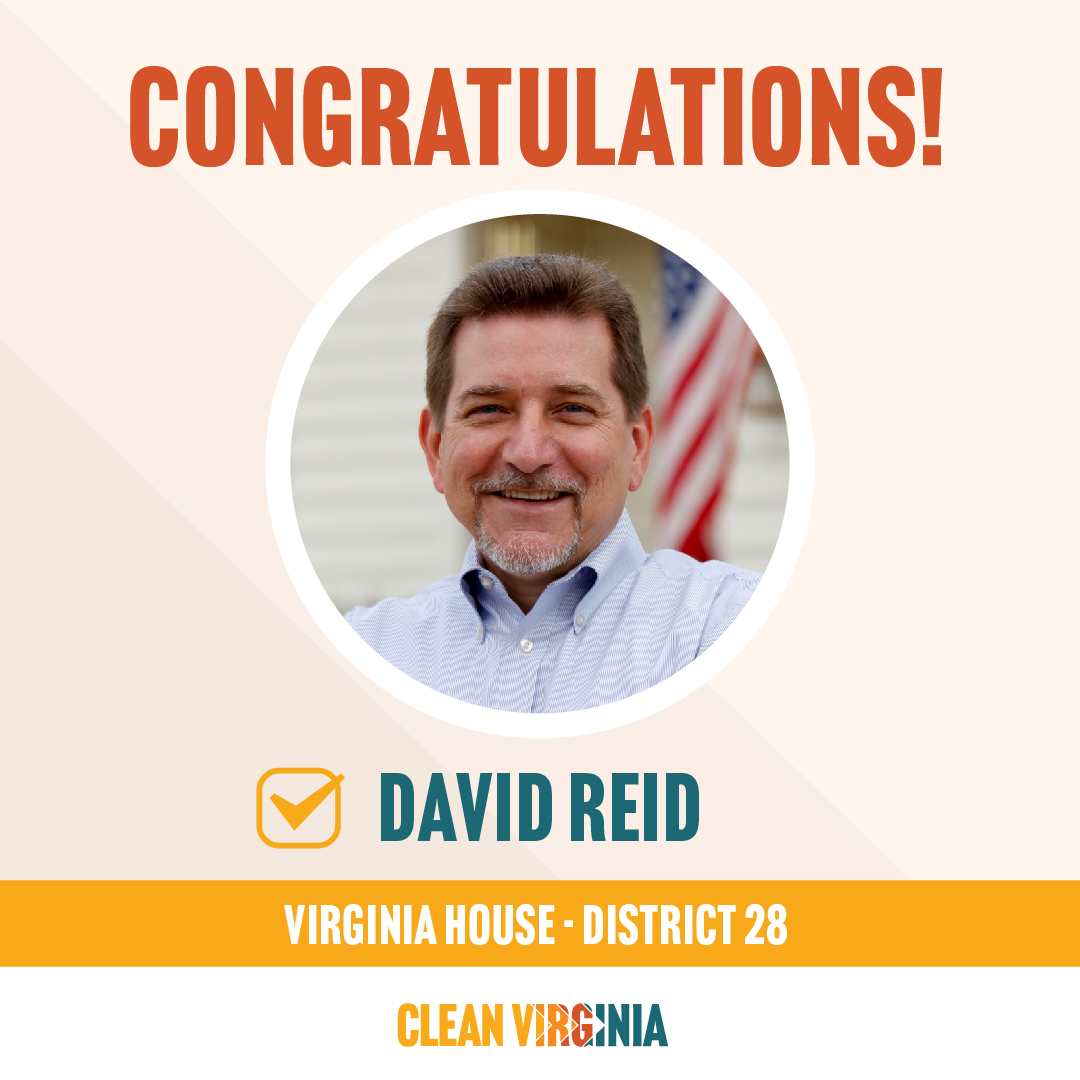 Congratulations to Delegate David Reid @DavidReidVA, on a well-deserved victory in HD 28!