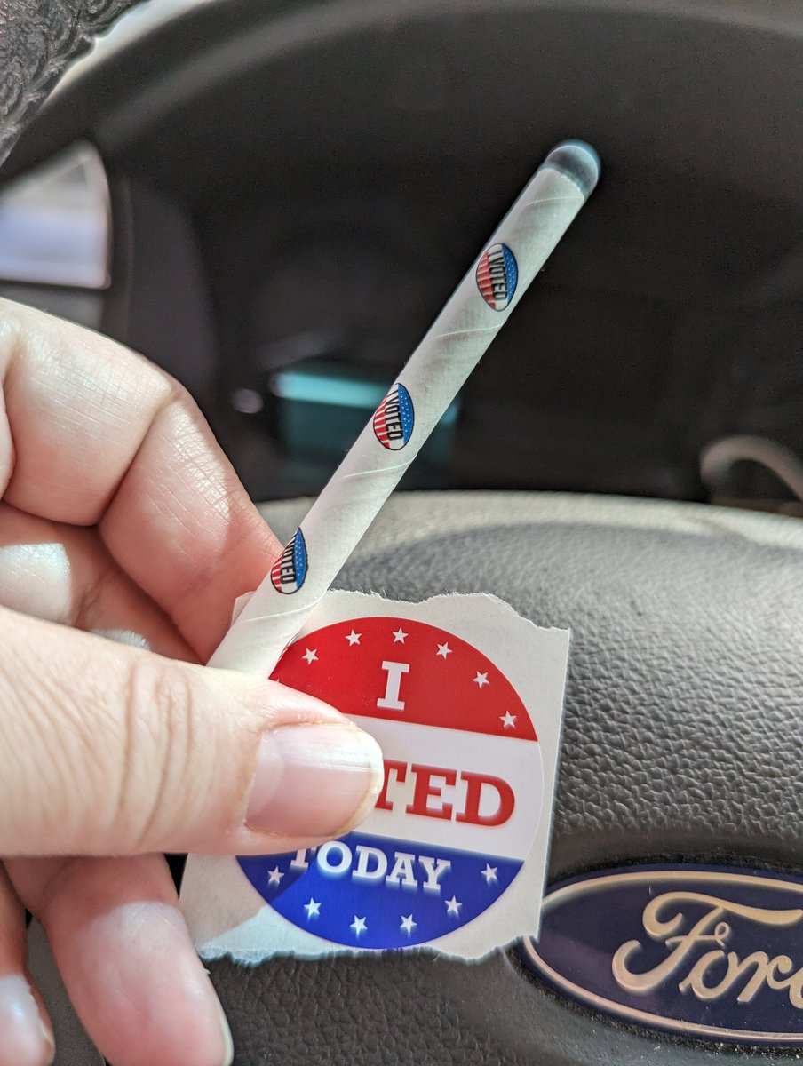 Collected a new ATM pokey stick today when i voted.  Best thing to come out of the pandamnit.