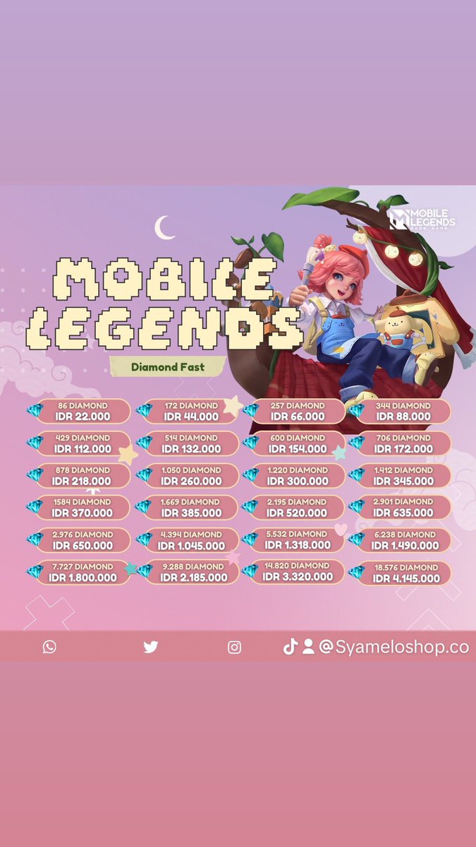 Apk premium murah |Gestun |Topup diamond ml🎀 tweet media