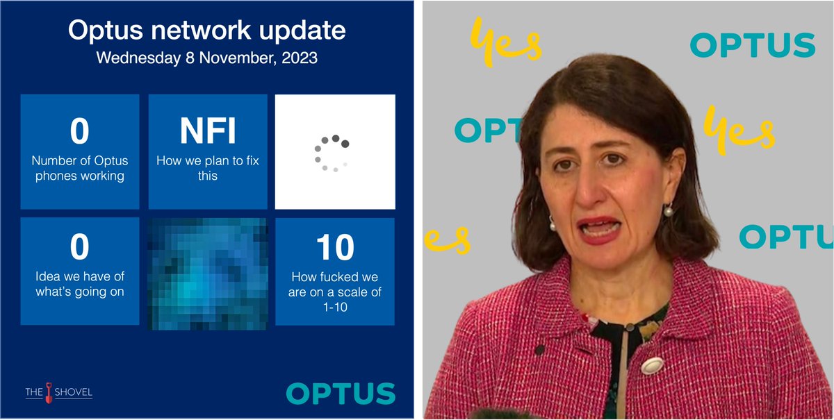Optus executive Gladys Berejiklian has provided her daily update on the latest Optus numbers