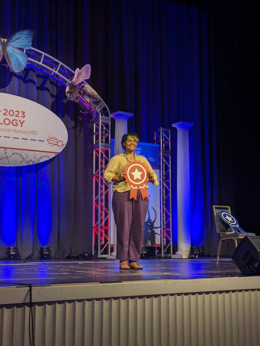 Both @Stephanidae_ and #JulesCruz won second place in their categories for the student competition <a href="/EntsocAmerica/">Entomological Society of America</a> #EntSoc23 <a href="/lopezuribelab/">Lopez-Uribe Lab</a> <a href="/PSU_Entomology/">Penn State Entomology</a> <a href="/huckinstitutes/">Huck Institutes</a>
