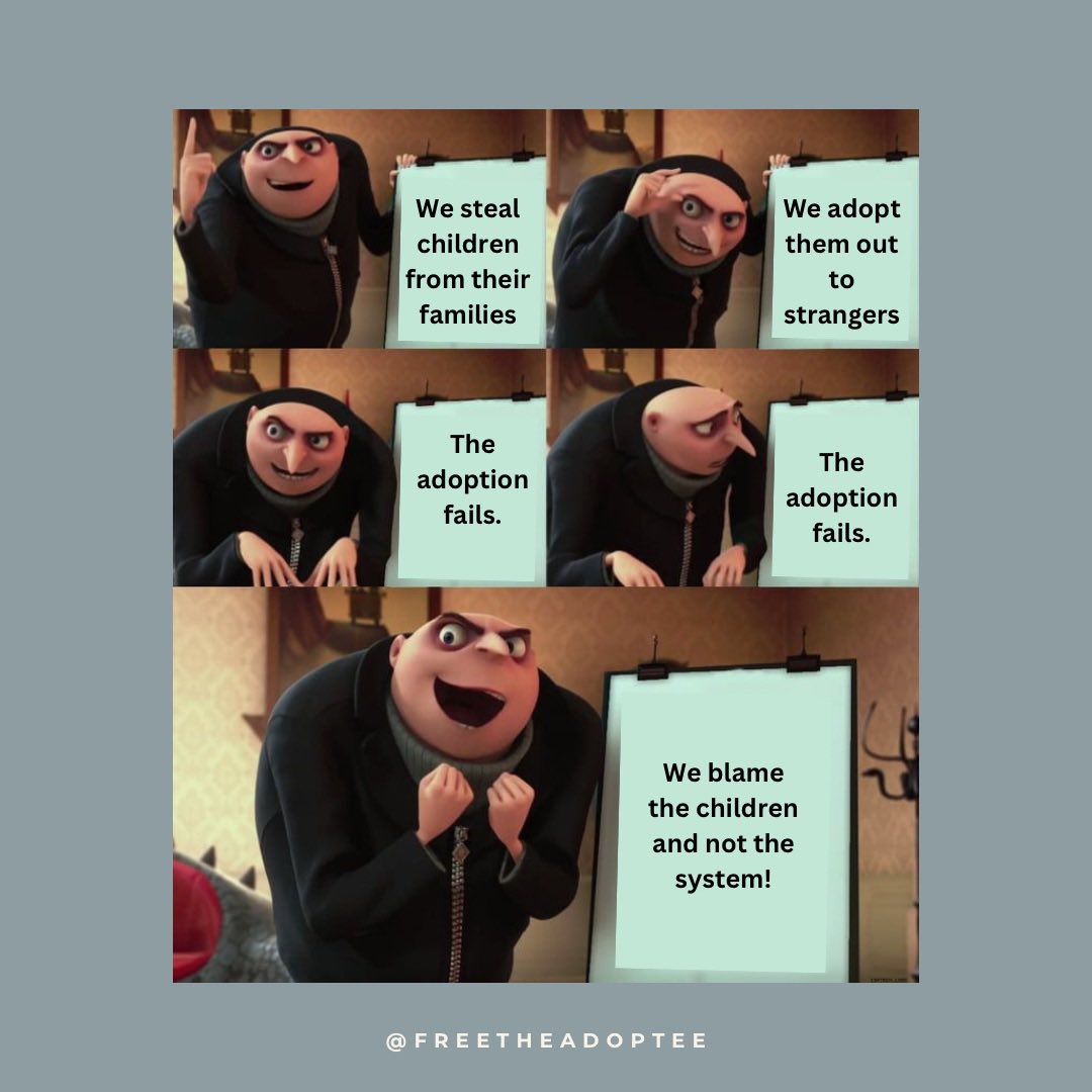 The irony of Gru being an adoptive parent is just *chefs kiss*. #adopteetwitter #adoptee #adopteevoices #adoptionawareness