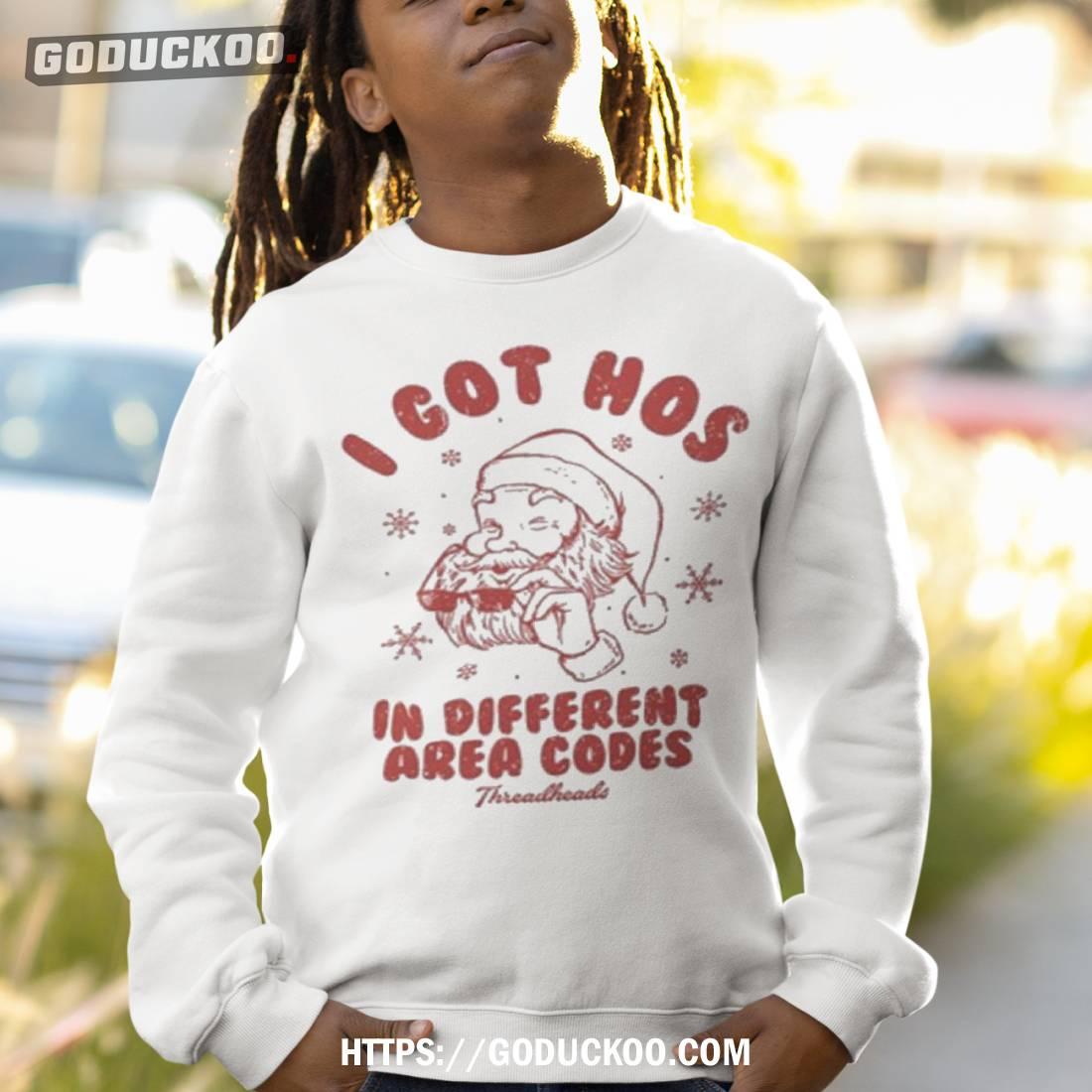 Hos in different 2025 area codes sweater