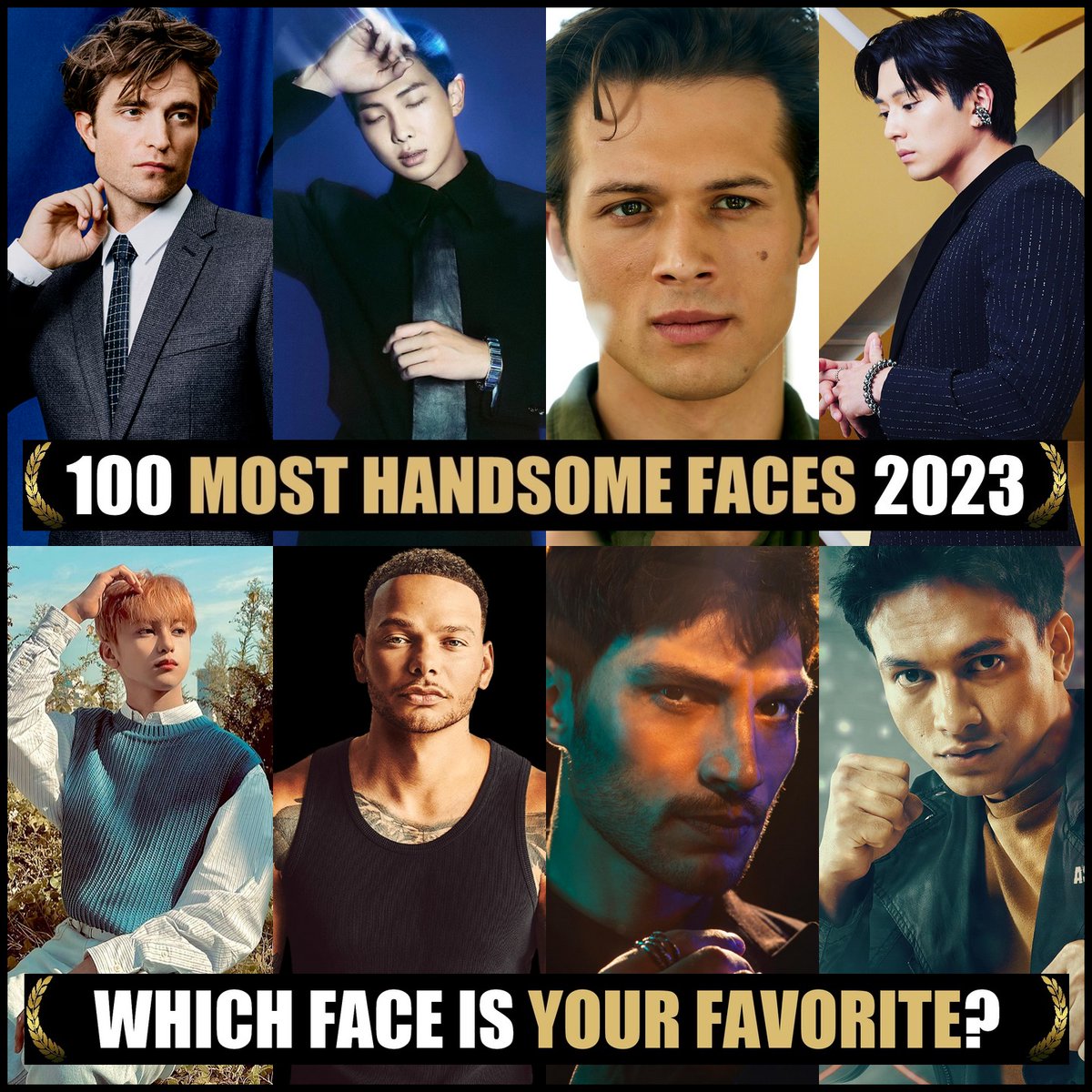 tccandler's tweet image. Nominations: 100 Most Handsome Faces 2023. Congrats! Would you like to nominate &amp;amp; vote? Please join our Patreon community (Link Bio) #TCCandler #100faces2023 #RobertPattinson #RM #BTS #leohoward #Mackenyu #MARCUS #HORI7ON_MARCUS #hori7on #kanebrown #jefrinichol #ilhansen