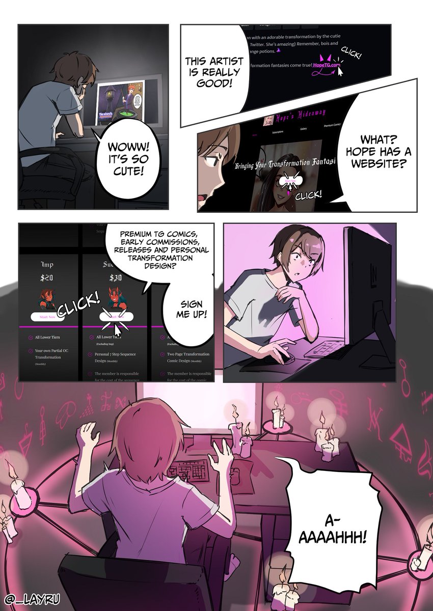HopeTGTF's tweet photo. I am thrilled to FINALLY announce https://t.co/w1mV21KOp5! I will be releasing my next THREE Premium Comics there, 2 pages of which will be posted each week, and much more. Please consider subscribing, or just enjoy the public gallery. ❤️✨

Illustrated by @_layru

#tg #tf #tsf https://t.co/lqIkDTlhEn