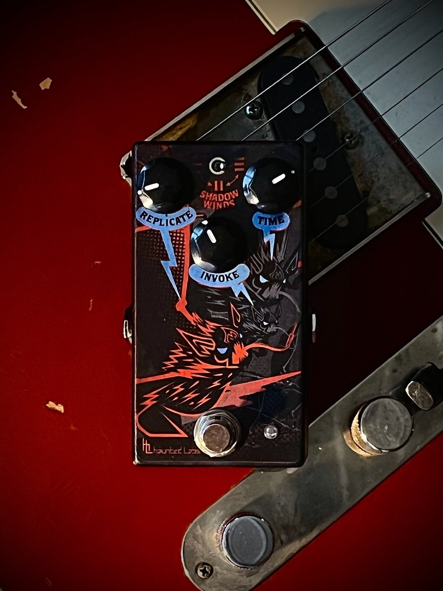 HauntedLabs's tweet photo. Add some menace to your Telecaster's twang. The Shadow Winds delay is the perfect way to make your Tele truly terrifying!
#fenderguitar #telecaster #electricguitar #guitars #fenderguitars #guitarsdaily #guitarsolo #fendercustomshop #teletuesday #hauntedlabs #shadowwindsdelay https://t.co/NitP03VEgN