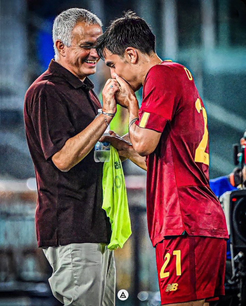 Paulo Dybala on Jose Mourinho and how he was happy on Argentina’s World Cup victory:

“He was very happy because he loves Argentines. He always says wonderful things to me about Di María, and Messi too, he loves him. He has great affection to all the Argentines.”