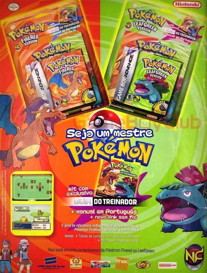 Pokemon Exclusivos de Fire Red e Leaf Green 