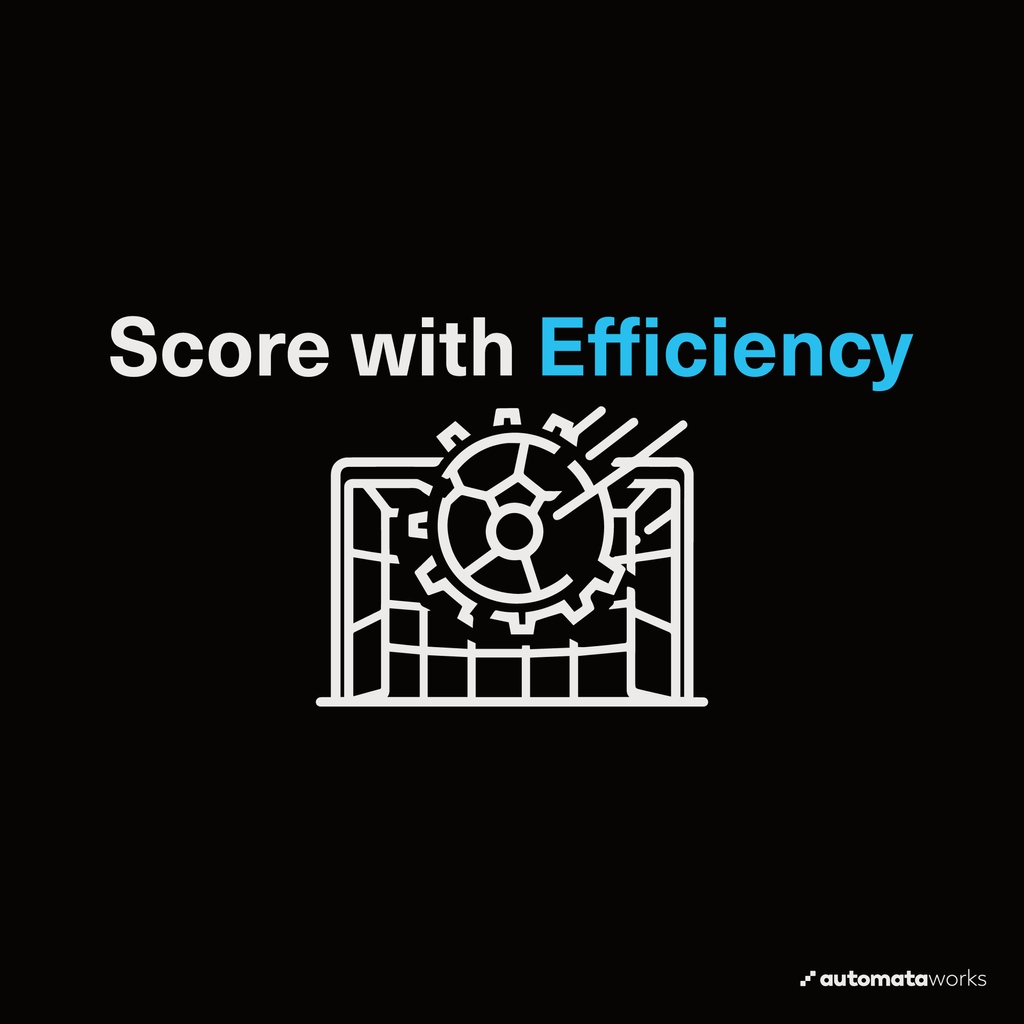 Every goal counts in your business. With Automata Works, watch efficiency score every time! ⚽️ 

#automation #chatbot #restoration #personalassistant #ai #chatgpt #work #workfromhome #worklifebalance #restorationhardware #restorationproject #chatbotmarketing #chatbotagency