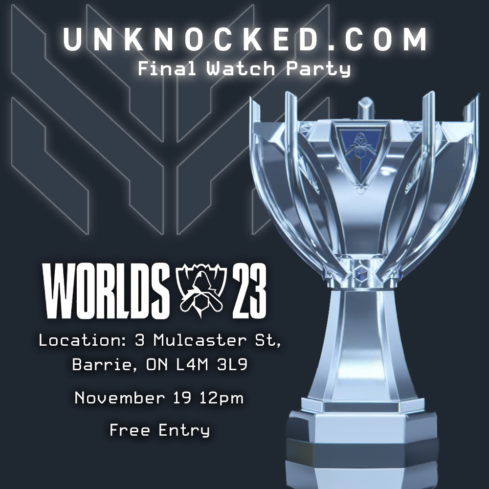 UnknockedGaming's tweet photo. Looking for someone to watch Worlds with? Why watch worlds at 4am-EST when you can with us! Games with fellow gamers! Lets cheer on our favourite underdog together!
#leagueoflegends #na #watchparty https://t.co/if4I1L61N2