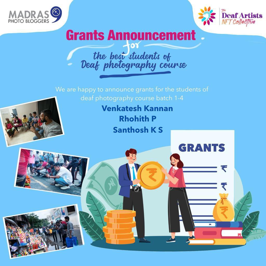 Hearty congratulations to top three students from batch one to four for acquiring the grants!  Their contribution to the team is very valuable and performance is absolutely amazing! 

<a href="/venkatphotos21/">venkatesh K</a> 
<a href="/KS_smiley_/">Santhosh K S 🇮🇳</a> 
Rhohith P