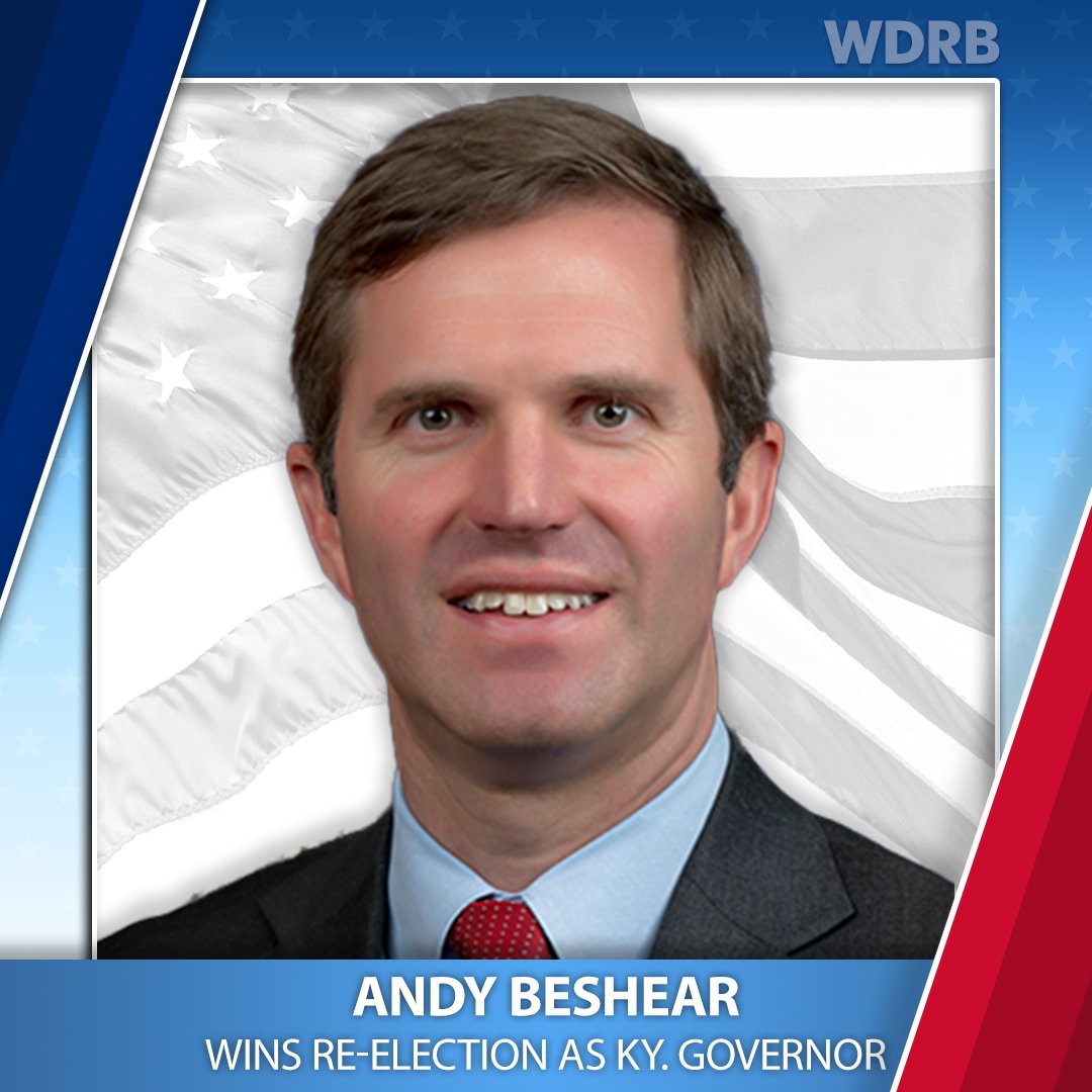 BREAKING NEWS | Gov. Andy Beshear re-elected to a second term. Follow more election races here: wdrb.news/ElectionResults | @GovAndyBeshear