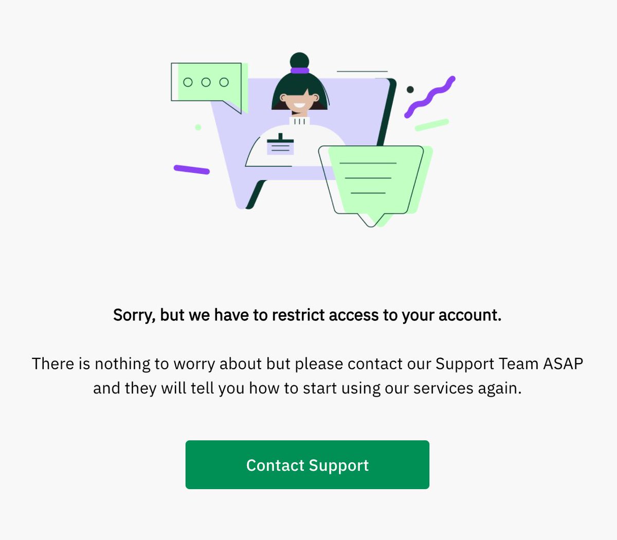 JCFLJCFL's tweet photo. @wirexapp The only useless response I got after my account got locked for no reason…  WTF https://t.co/0QHMAWXpv3