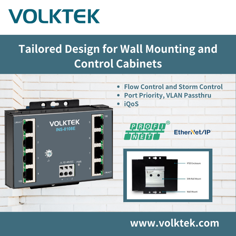 🔌 𝗦𝗲𝗮𝗺𝗹𝗲𝘀𝘀 𝗜𝗻𝘀𝘁𝗮𝗹𝗹𝗮𝘁𝗶𝗼𝗻 𝗧𝗵𝗿𝗼𝘂𝗴𝗵 𝗧𝗲𝗰𝗵𝗻𝗼𝗹𝗼𝗴𝘆! 🔌  Looking for an industrial switch that offers premium features and top-notch performance? Look no further! Meet the INS-8108E, an unmanaged 8-port, 10/100 RJ45  industrial switch