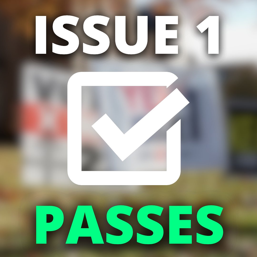 EvanMillward's tweet image. JUST IN: @AP calls it for Ohio Issue 1, on reproductive/abortion access. @WCPO