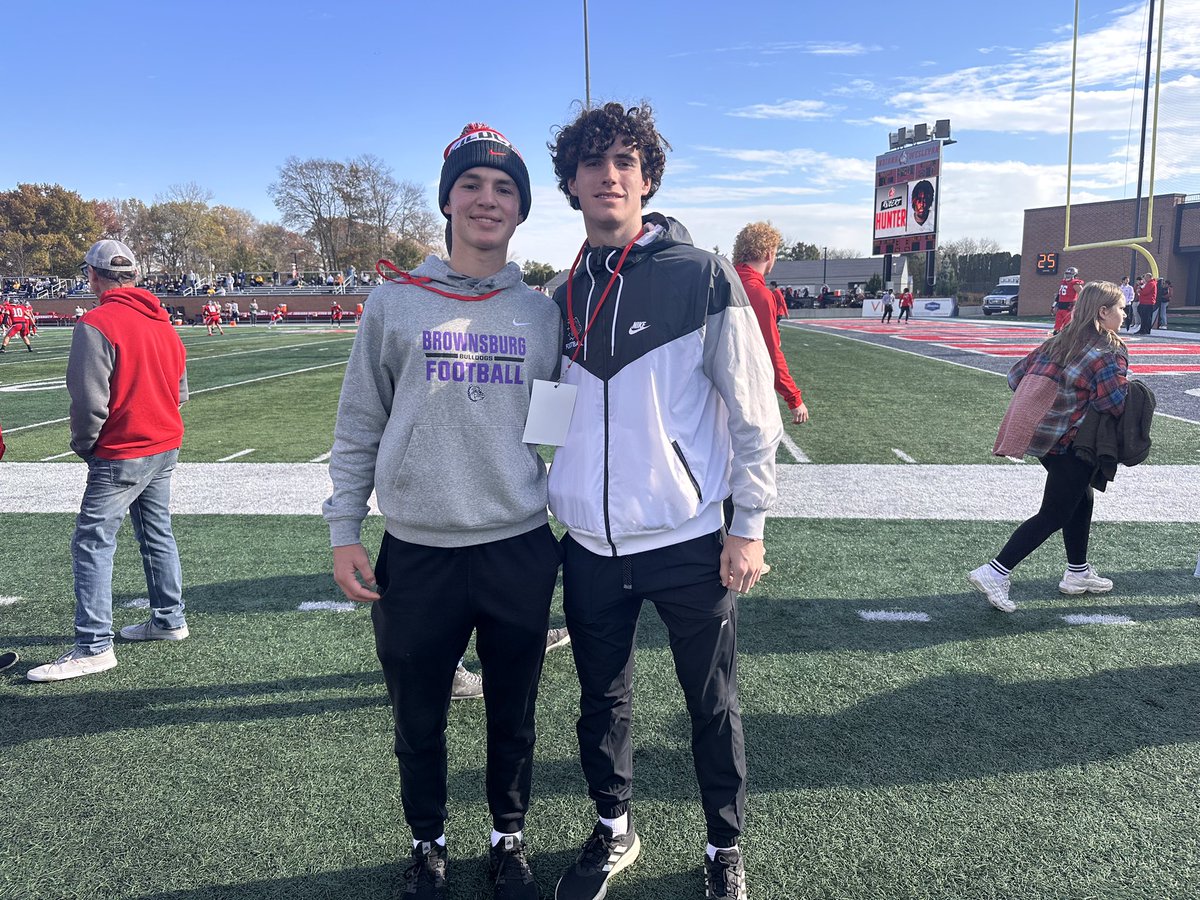 Thanks to <a href="/Coach_Rode/">Andrew Rode</a> &amp; <a href="/travispalmer7_/">Travis Palmer</a> for an amazing GameDay experience at Indiana Wesleyan. #oneblood

Good catching up w/ <a href="/Jake_Dunn18/">Jake Dunn</a>. Grateful for all he did for me and the Brownsburg team.

<a href="/BHSdogsfootball/">BHS Football</a> <a href="/xfactorQB/">Anthony Morelli: X-Factor QB Academy</a> <a href="/IndianaPreps/">Indiana Preps</a> <a href="/QBHitList/">QBHitList.com</a> <a href="/TopPreps/">TOP PREPS - SPORTS NEWS, INTERVIEWS, & GRAPHICS</a> <a href="/IndyWeOutHere/">IndyWeOutHere ‼️</a>