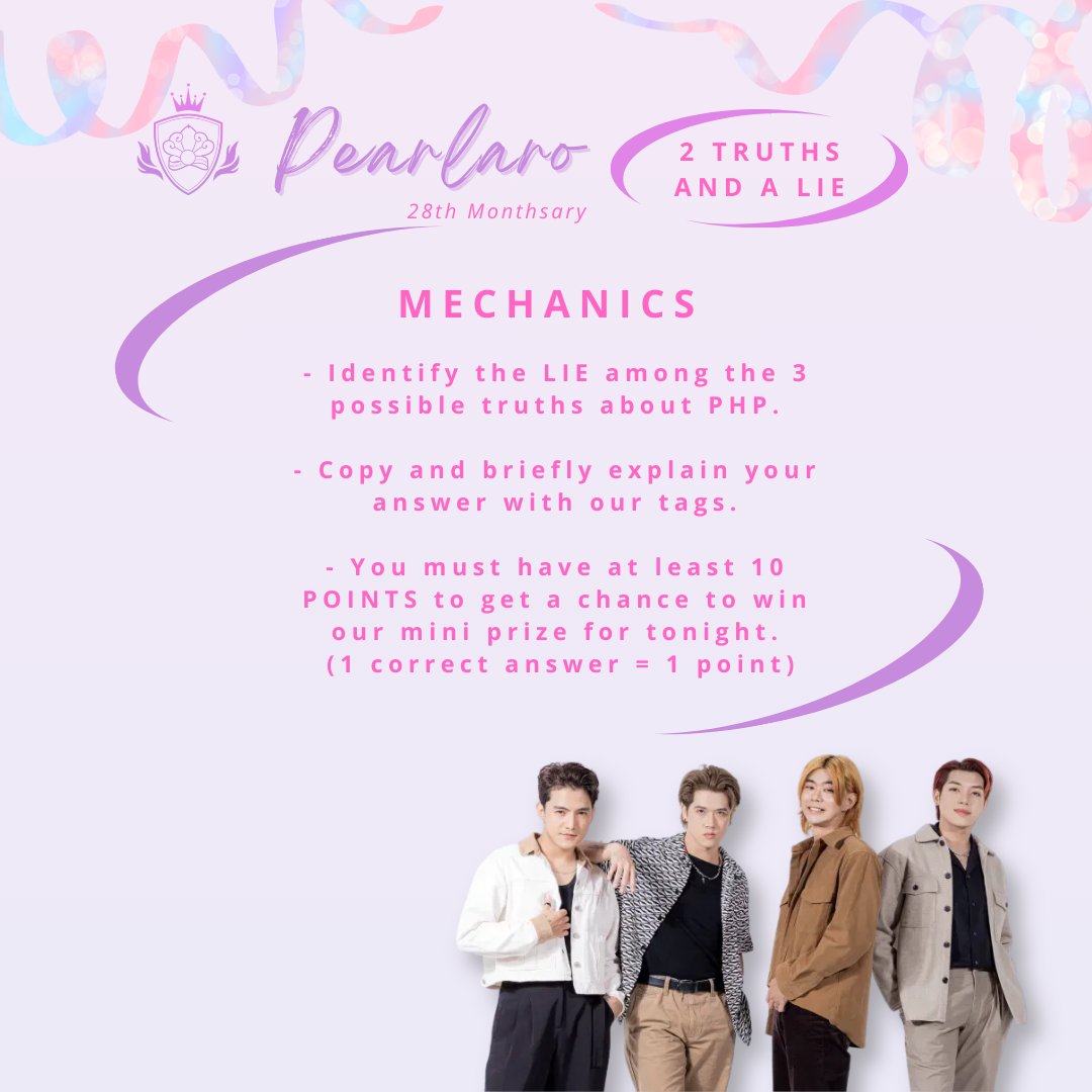 PHPPearls's tweet photo. [231108 PEARLARO | MECHANICS]

Gear up and prepare for our mini test! 

Read our mechanics carefully and keep them in mind for tonight's game. ✨

PHPPEARLS 28TH ON NOV08
#Happy28thPearlsMonth
#Pearls28thOnNov08
#Press_Hit_Play @PressHitPlay https://t.co/1tbCnnVv8r