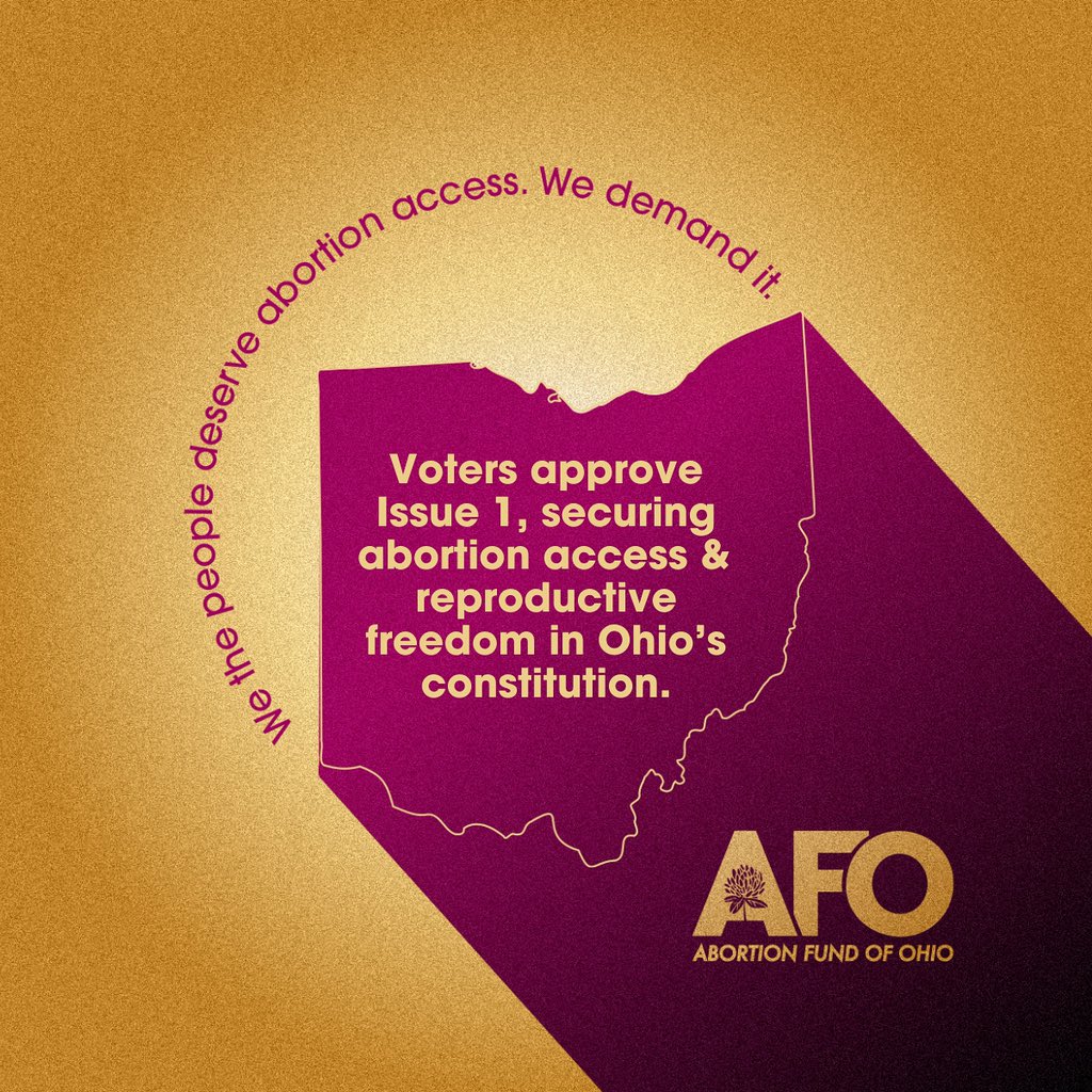 abortionfundOH's tweet image. What an absolute fucking honor. Thank you, Ohio. abortionfundofohio.org/donate