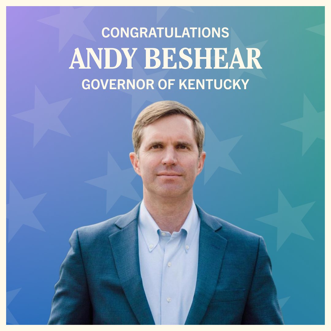 Congratulations, Governor <a href="/AndyBeshearKY/">Andy Beshear</a>!
