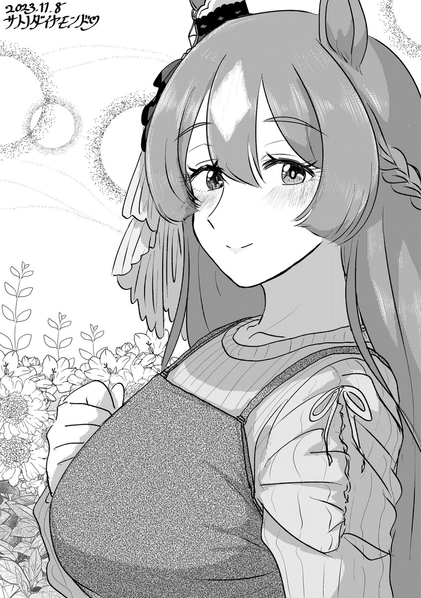 #ウマ娘
私服なサトちゃんです 