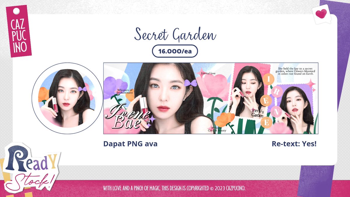 cazpucino's tweet photo. Help rt/repost ya timaaci🩷

Haiii haii aku bawa ready stock dari katalog terbaru aku "secret garden" yang bisa kalian take sekarang jugaa. Untuk chara sudah tertera pada gambar. Cuss langsung DM aja🤩

💸 16k/each
🖊 Free re-text
❌ No recolour
💳 Dana/spay

#zonauang https://t.co/8m6UPqYhxT