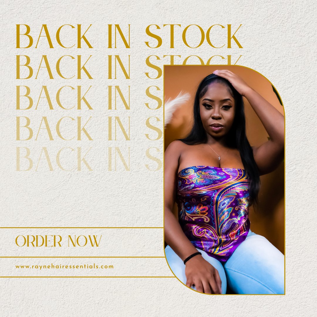 RayneEssentials's tweet image. "🌟 Back by popular demand! 🌟 Our luxurious satin scarf is back in stock; you don't want to miss out! Perfect for protecting your hair, adding a chic accessory, or simply indulging in self-care, our satin scarves are a must-have in every fashionista's collection.  ✨💫