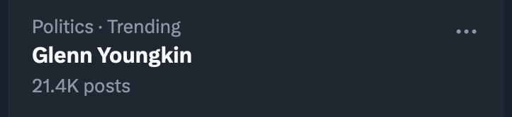 This is not a good trending