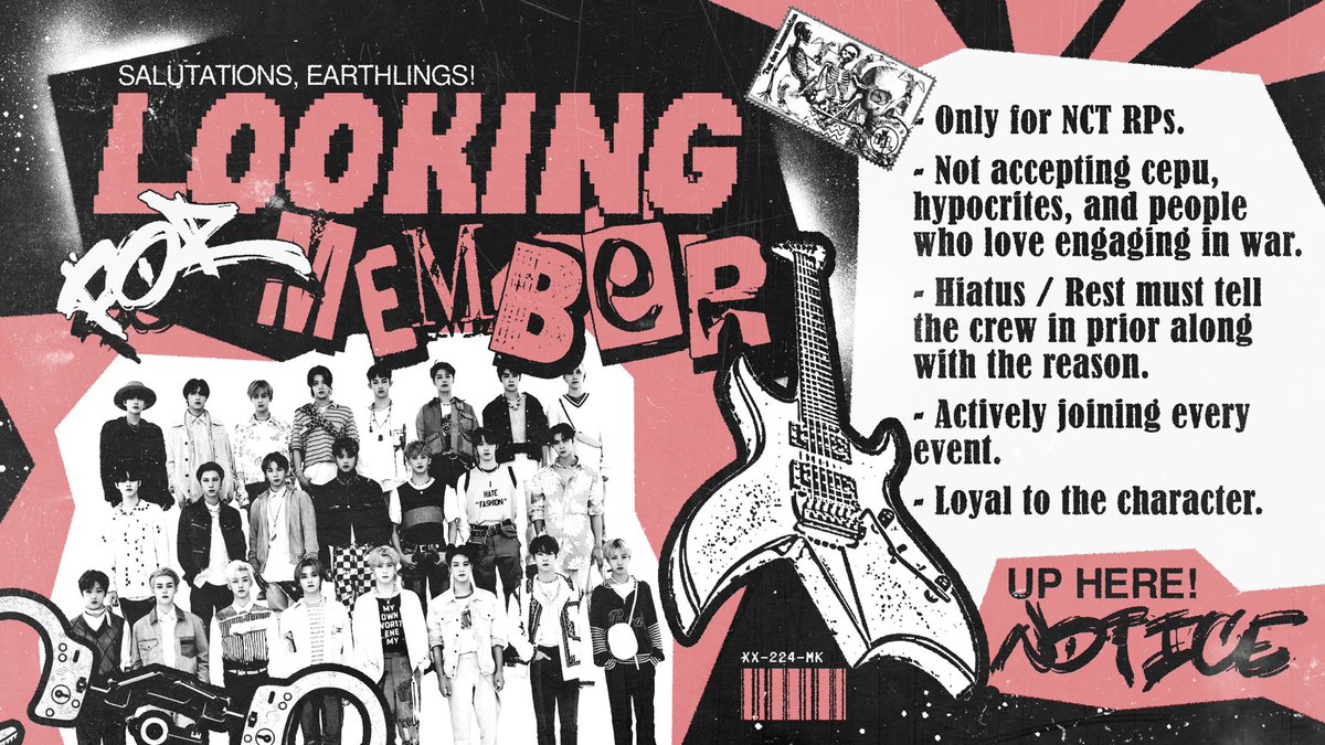 Jaemix's tweet image. Calling all NCT RPs! We're forming a group for everyone who uses NCT as their face-claim. If you're the one we're seeking for a loyal family, respond to this tweet with your name, username, and tag 5 of your mutual. It's time secure your spot now! (A repost will be appreciated)