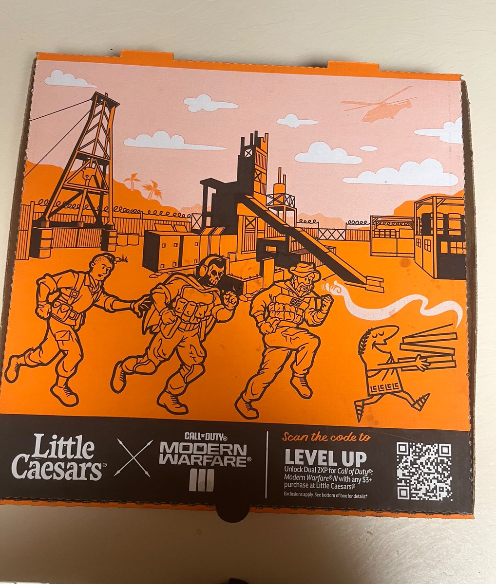 "free thinkers" when you tell them modern warfare 3 has a promotion with little caesar's