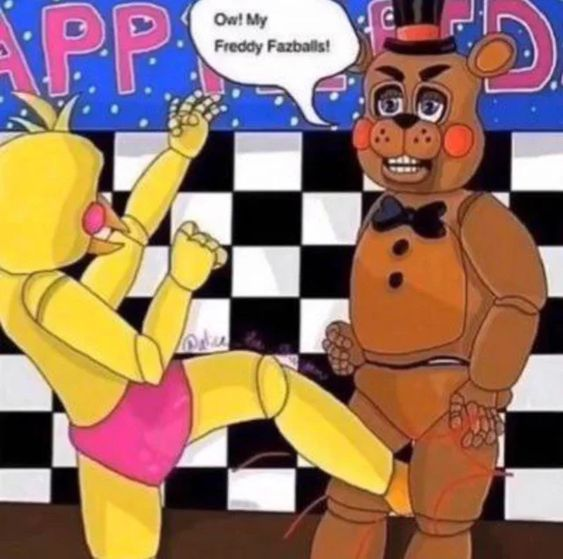 aftonscid9's tweet photo. ow my freddy fazballs https://t.co/XXjULNq1Wf
