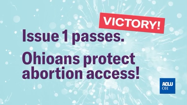 🚨BREAKING: Today, Ohioans voted overwhelmingly to enshrine reproductive freedom in the state constitution by passing The Right to Reproductive Freedom with Protections for Health and Safety amendment. This is an historic victory for Ohioans.