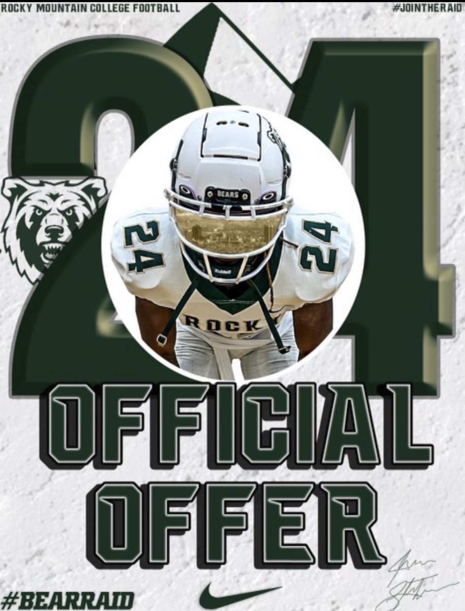 after a great conversation with <a href="/JavonWashington/">Coach Washington</a> I am blessed to receive my first offer from Rocky Mountain College 
<a href="/PWilcox_305/">Paris Wilcox</a> <a href="/CoachJohnKeenan/">John Keenan</a> <a href="/TopDawgTraining/">Anthony Wright</a>