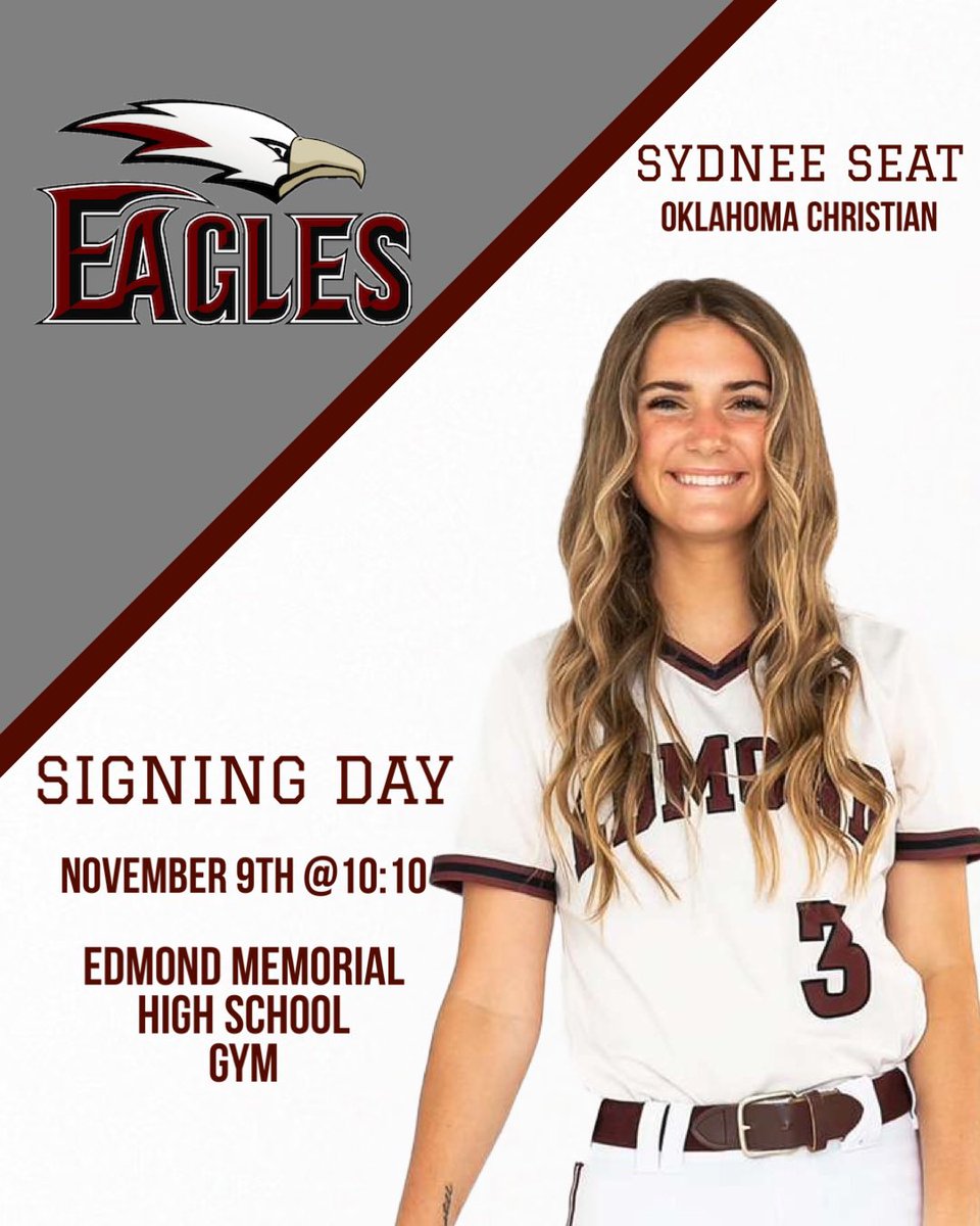 Join us this Thursday to celebrate @sydneeseat as she signs to continue her playing career with @OCeaglesSB! We are so incredibly proud of all your hard work🫶🏻🐾 @goemhsathletics