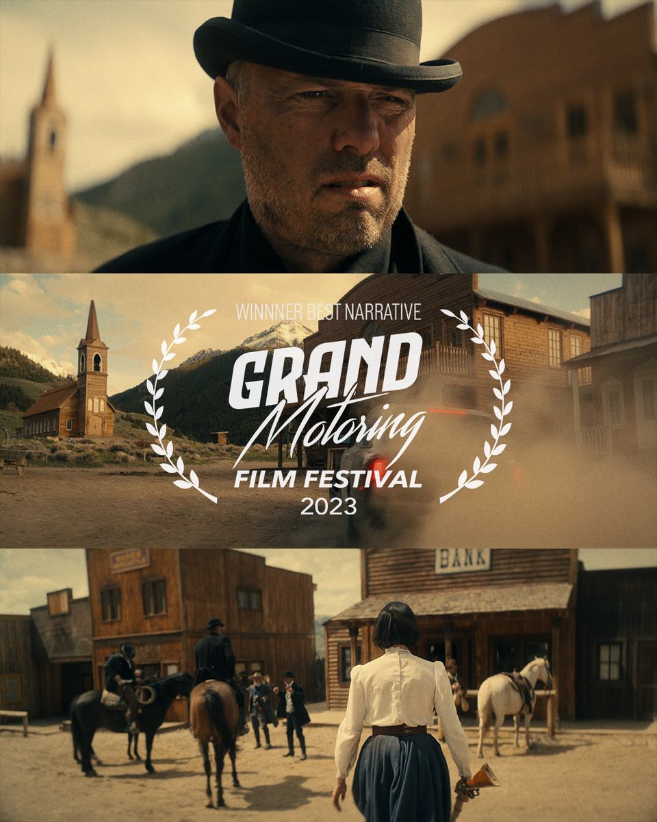 jeremyheslup's tweet photo. 🏆 Thrilled to share our anachronistic Rolls-Royce Western “The Gunslinger” took home Best Narrative at this year’s Grand Motoring Film Festival last week in Hilton Head. https://t.co/nkLVKW1pQF