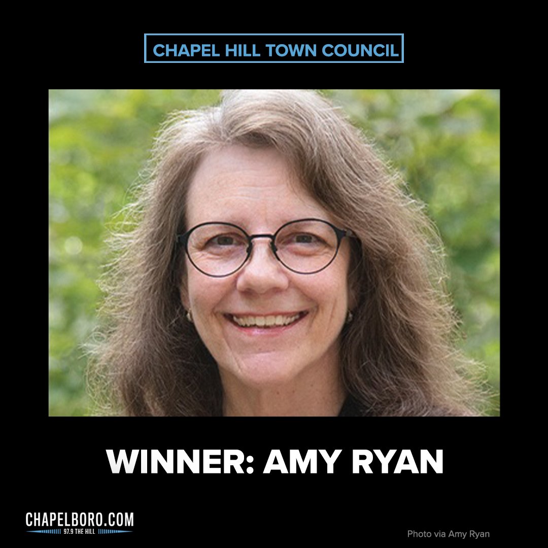 WCHLChapelboro's tweet photo. Here are our projected winners for Chapel Hill Town Council! https://t.co/A0nNeBKeHc