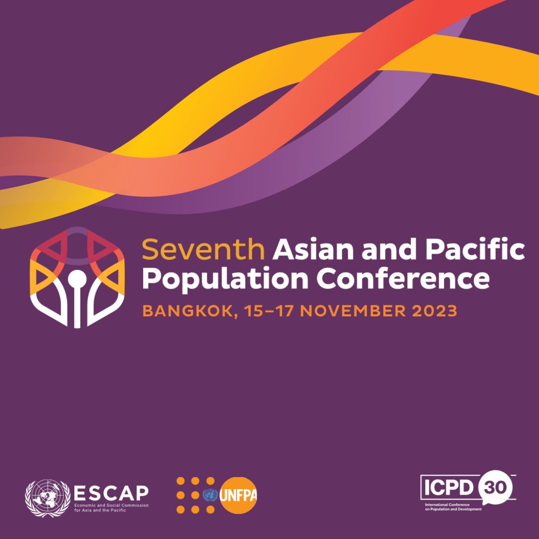 UNESCAP's tweet photo. 🌏 #AsiaPacific, home to 60% of the world's population, is undergoing major changes like lower fertility & mortality rates, #PopulationAging, rapid #urbanization & #migration.
Join us at #APPC7 next week to explore regional population trends: https://t.co/eKaBc9cBVb
#ICPD30 https://t.co/Ynko3gt40v