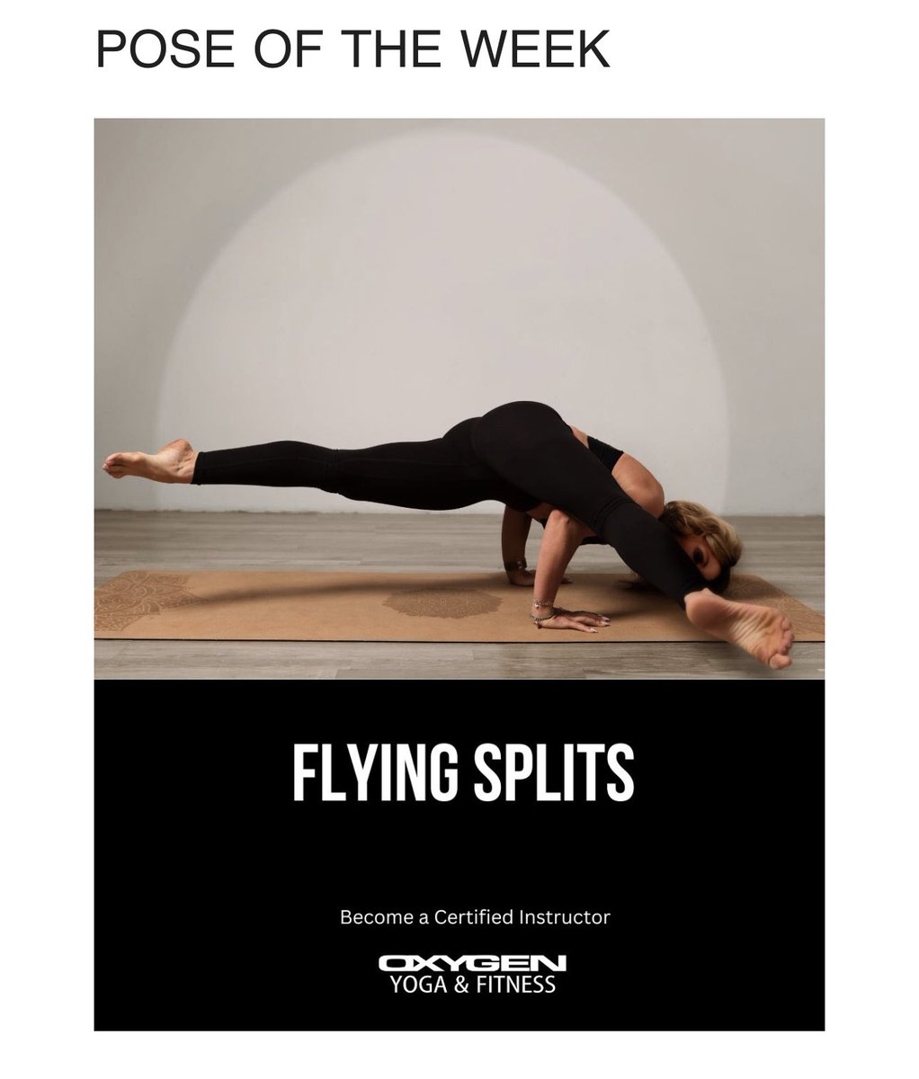 OYF_Official's tweet photo. “Embarking on the journey to master the Flying Splits in yoga—this graceful and empowering pose is not just about flexibility but a celebration of strength, balance, and mindfulness. 🌟🧘‍♀️ #FlyingSplits #YogaJourney #StrengthandFlexibility" https://t.co/PfePQzRhIf