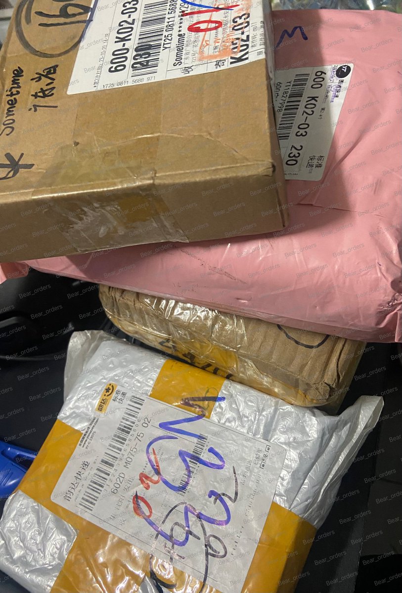 bear_orders's tweet image. พัสดุที่เดินทางมาถึงบ้านไทยวันนี้ค่า🚚 ไล่แจ้งสินค้ามาถึงให้ในเดมคับ✨💗 #แบร์อออัพเดต